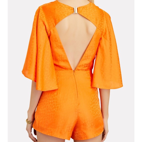 Significant Other Orange Isabel Romper - Picture 3 of 7